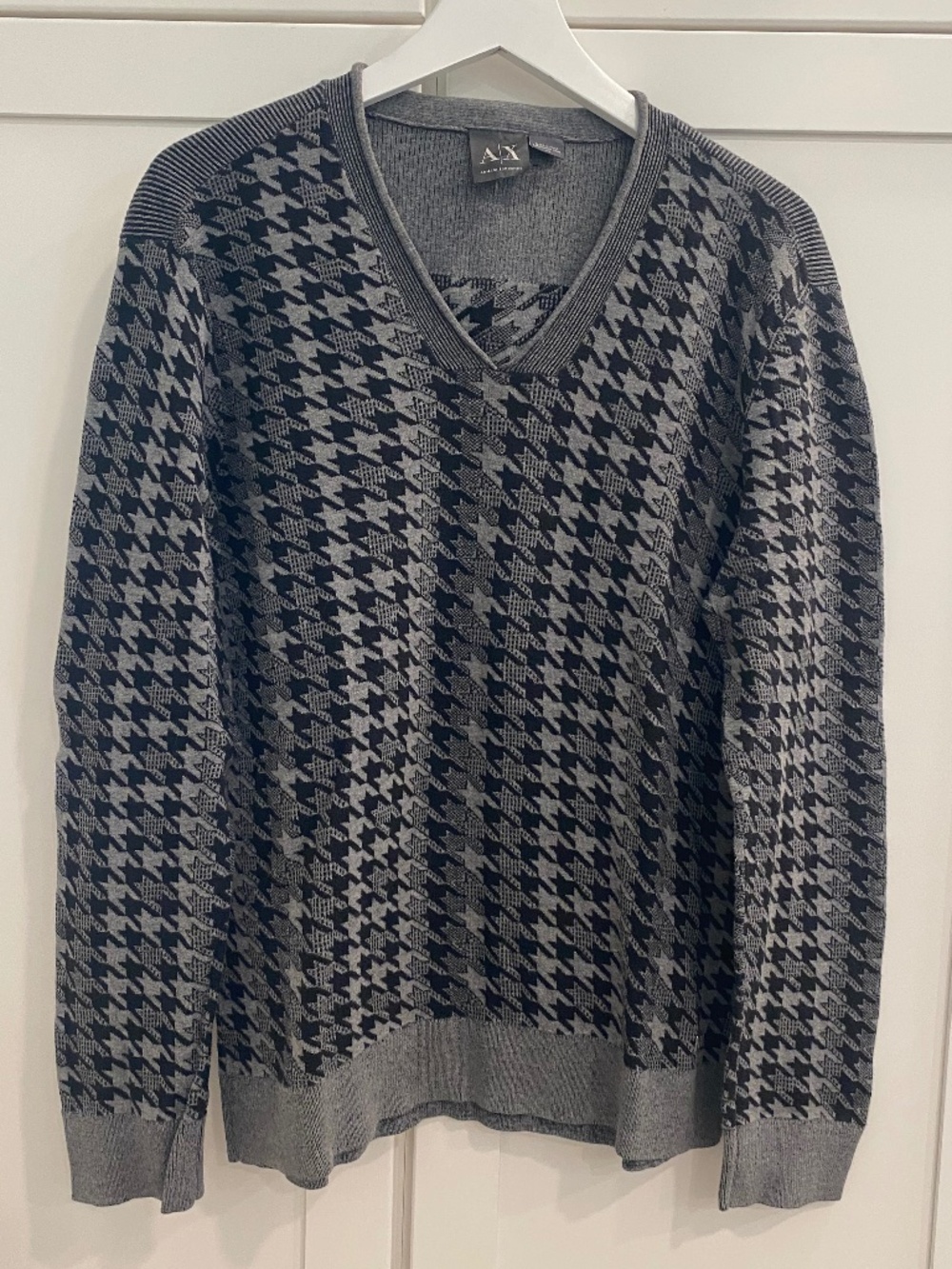 Armani Exchange houndstooth sweater